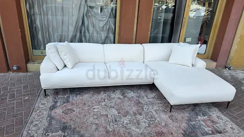 The loom Collection L Shape Sofa Beige