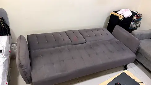 Used Convertible Grey Sofa Bed – Good Condition