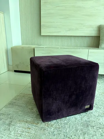 FENDI CASA Velvet Pouf