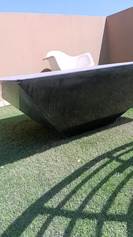 Modern marble coffee table - black concrete look