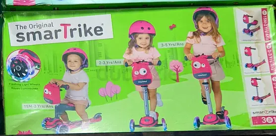 SmarTrike 3-in-1 Pink Scooter / Ride-on for Ages 15M-5Y