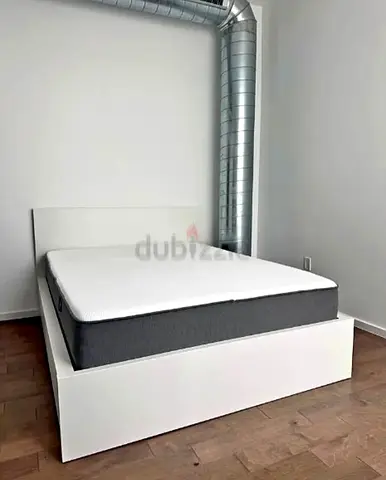 Ikea Queen size bed with mattress and storage drawers