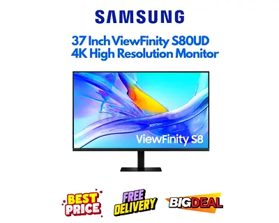 Samsung 37 Inch High Resolution Monitor - ViewFinity S80UD 2025 - Excellent Condition, FREE DELIVERY