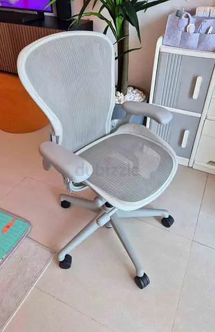 Herman miller Remastered fully loaded Ergonomic Mesh Office Chair - Light Grey, Good Condition