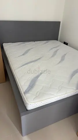 Bed with mattress