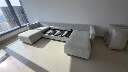 Ikea vimle double storage U shape sofa bed with mattress