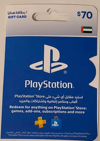 PlayStation Store Gift Card - $70 (UAE) - Unused