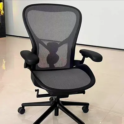 Free Delivery Herman Miller Remastered Ergonomic Mesh Office Chair with Lumbar Support - Black