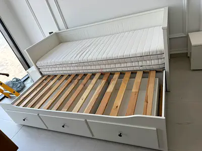 IKEA hemnes daybed frame with two IKEA mattress