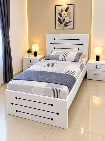 Brand new single size bed with medical mattress good quality single bed kids bed