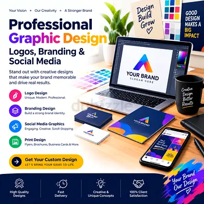 Professional Graphic Design: Logos, Branding & Social Media