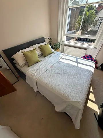 ikea queen size bed with mattress and storage drawers