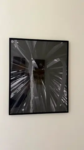 Framed Abstract Black & White Artwork (Ready to Hang) and small canvas - Free!