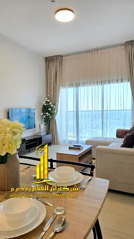 شقه فاخر ثاني ساكن✨غرفه وصاله مع بلكونه باطلاله  للإيجار الشهري علي مديبه الامارات  مفروش بالكامل، بسعر مميز!✨الإيجار يشمل الفواتير والإنترنت وموقف سي