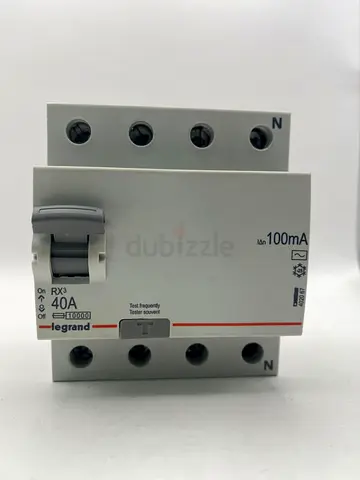 Legrand RX3 402067 4-Pole RCCB 40A 100mA 400V Residual Current Circuit Breaker