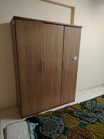 3-door Wooden Wardrobe / Armoire - Good Condition