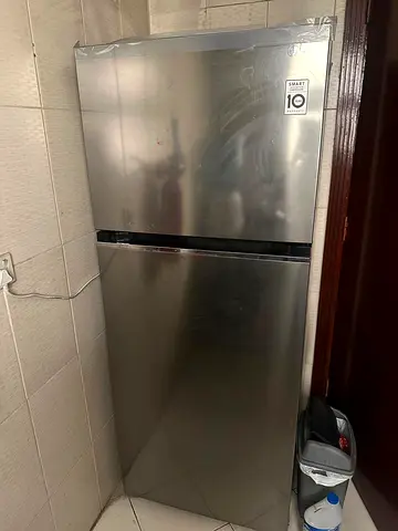 LG Top Freezer Refrigerator 280L — Good Condition, Stainless Steel
