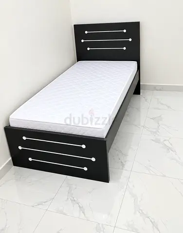 Single size wooden Bed including mattress available