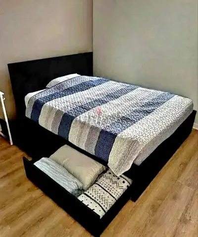 Ikea King Size Bed with Mattress Available in Perfect Condition