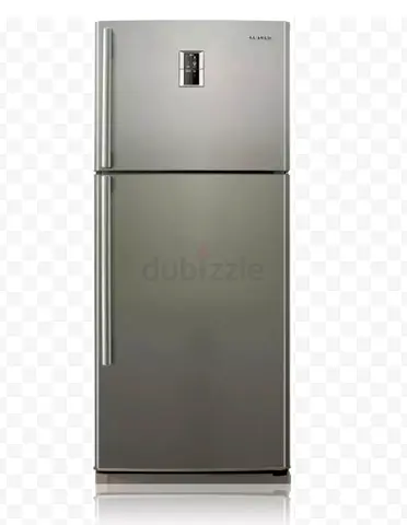 Double-door Samsung Silver Refrigerator