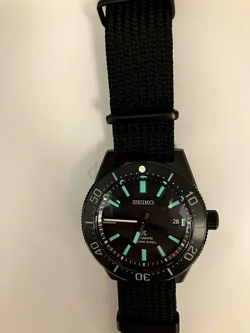 Seiko Prospex SLA067J1, 1965 Diver's re-creation "Black Series", limited edition 390/600, full set
