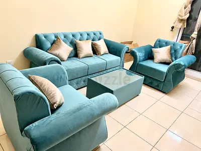 We are selling all the brand new 5 seater sofa with beige color pillows you can get from us