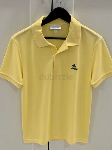 Original Lacoste Light Yellow Polo – Size L – Special Logo