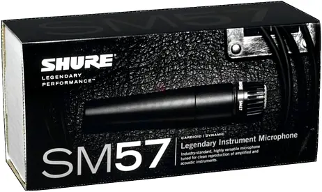 Shure SM57 Dynamic Cardioid Legendary Instrument Microphone