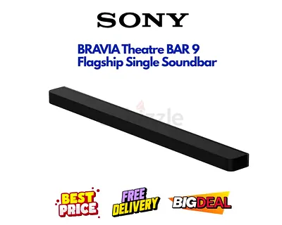 Sony BRAVIA Soundbar - Theatre Bar 9 Flagship Single Soundbar 360 Spatial Sound -Excellent Condition