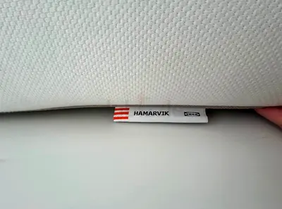 Ikea hamnes King size bed with matters