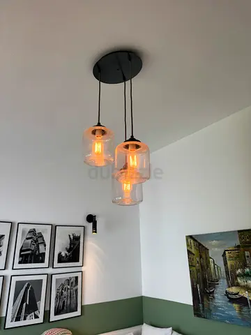Modern 3-Bulb Pendant Ceiling Light with Glass Shades -West Elm