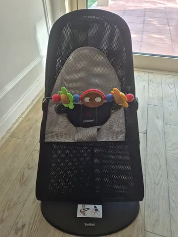 Baby bjorn bouncer with toy bar.