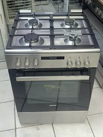 Siemens Stainless Steel 4-Burner Gas with Oven Electric Cooker Range Size 60 X 60cm