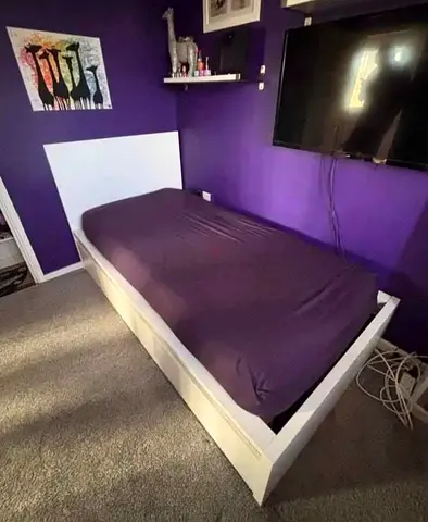 Ikea single size bed with mattress