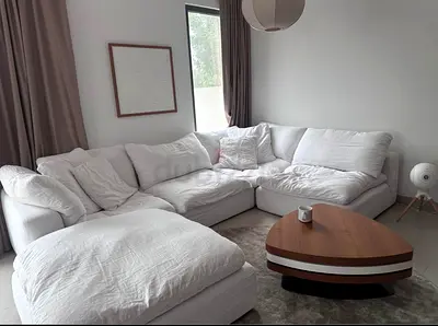 Luxury white marina home luscious sofa