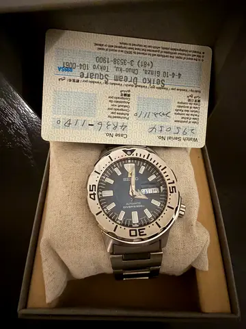 Seiko Men’s Automatic Diver Watch with Original Papers