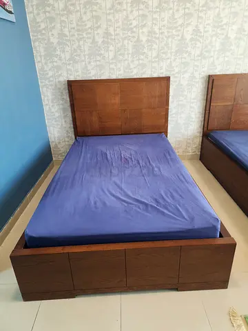 IKEA 2 No. Solid wood Single bed with mattress
