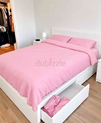 Ikea King Size Bed with Mattress Available in Perfect Condition
