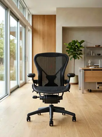 Herman Miller Aeron Ergonomic Office Chair - Size B, Black