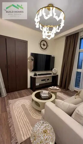 استوديو مفروش | تصميم واسع | شرفة بإطلالة على المدينة | برج سكالا - الخليج التجاري