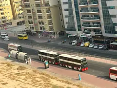 Front of Bus station -- On Dubai border - Parking free - 1Bhk With Balcony * 6 cheque payment