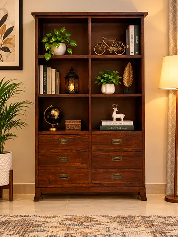 Marina Home Solid Wood Bookshelf
