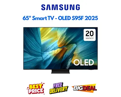Samsung 65 Inch Smart TV Dubai - OLED S95F 2025 - New Condition, FREE DELIVERY, WARRANTY
