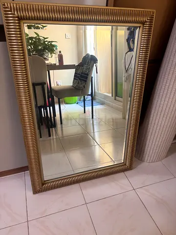 Large Gold Framed Full-Length Wall Mirror