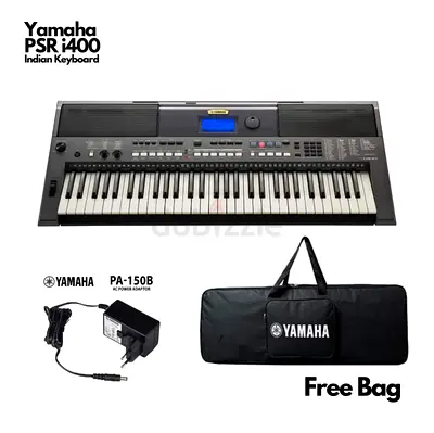 Yamaha PSR-i400 Portable Keyboard with Power Adapter and Free Bag