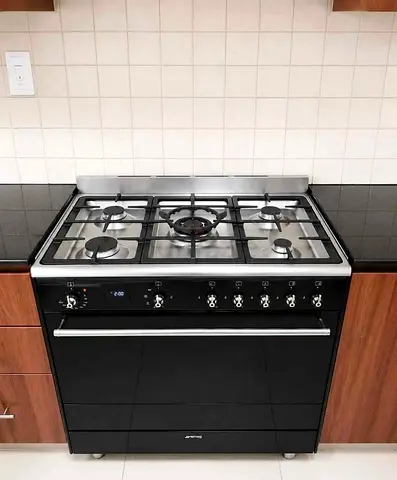Free Delivery- SMEG Latest Model 2in1 TOP Gass Oven Electric Cooking Range 90x60 CM
