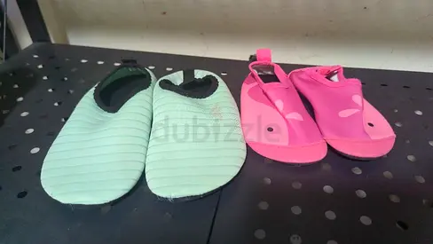 FREE Two pairs of baby/toddler water shoes - size small, lightly used