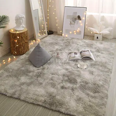 Velvet Fluffy Area Rug Carpet – 160×210 CM | UAE COD 🇦🇪