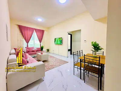 شقه فاخره. ثاني ساكن غرفه وصاله مع بلكونه مفتوحه .عجمان الراشديه 3 . مفروش بالكامل للإيجار الشهري✨الإيجار يشمل الفواتير والإنترنت وموقف