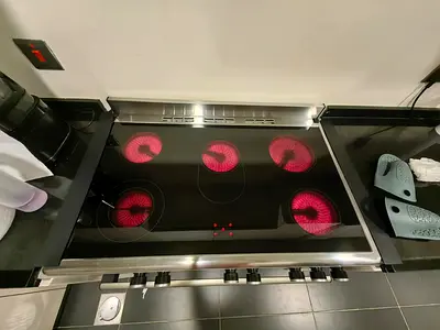 Terim Used 5-Burner Electric Ceramic Hob in Good Working Condition